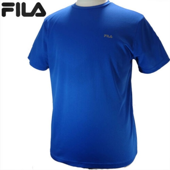 FILA Men's T-shirt Blue Athletic Authentic Sports - Picture 1 of 8